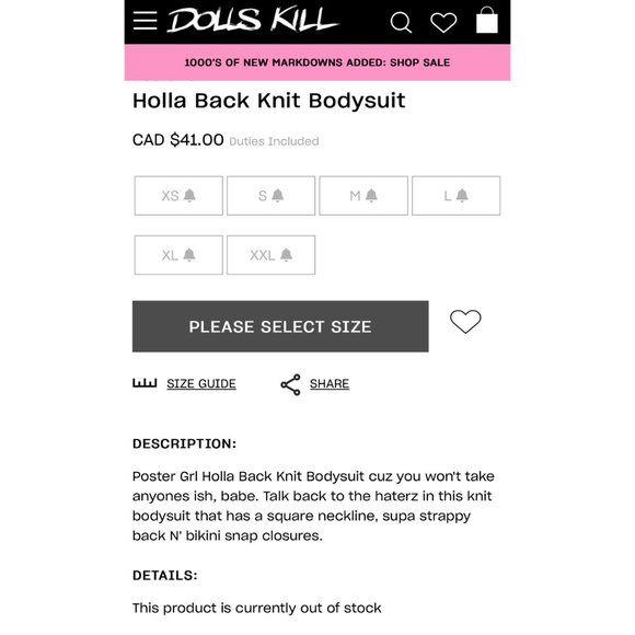 Poster Girl Holla Back Knit Bodysuit - Picture 6 of 6